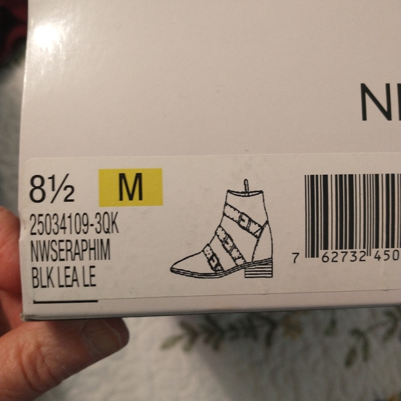 Nine West Seraphim Leather Boots Sz 8.5 - Picture 3 of 5